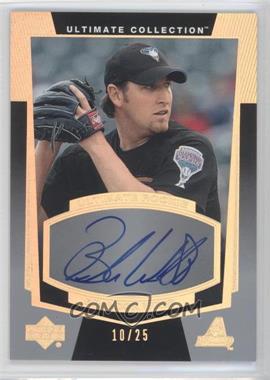 2003 Upper Deck Ultimate Collection - [Base] - Gold #173 - Ultimate Rookie Signatures - Brandon Webb /25