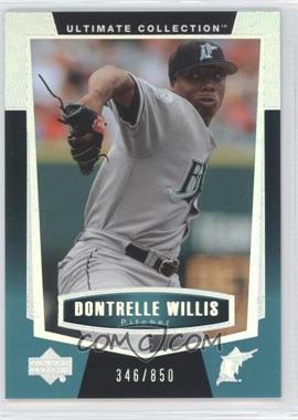 2003 Upper Deck Ultimate Collection - [Base] #18 - Dontrelle Willis /850