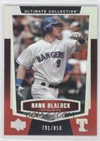 Hank Blalock #/850