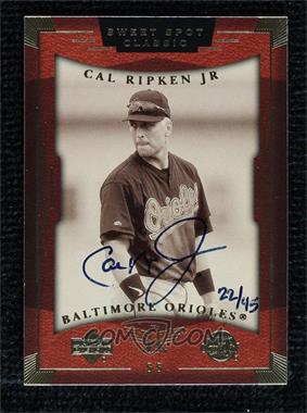 2003 Upper Deck Ultimate Collection - Buyback Autographs #13 - Cal Ripken Jr. /45