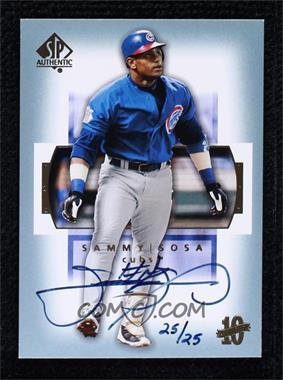 2003 Upper Deck Ultimate Collection - Buyback Autographs #56 - Sammy Sosa (2003 SP Authentic) /25