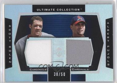 2003 Upper Deck Ultimate Collection - Dual Jersey #DJ-SA - Scott Rolen, Albert Pujols /50