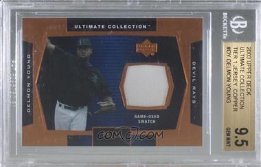 2003 Upper Deck Ultimate Collection - Jersey - Tier 1 Copper #J-DY - Delmon Young /10 [BGS 9.5 GEM MINT]