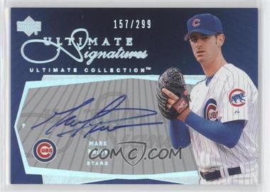2003 Upper Deck Ultimate Collection - Ultimate Signatures #US-MP.1 - Mark Prior (Pinstripes) /299