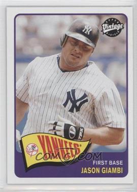 2003 Upper Deck Vintage - [Base] #211 - Jason Giambi