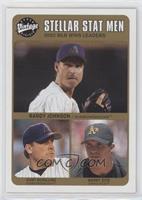 Stellar Stat Men - Curt Schilling, Barry Zito, Randy Johnson