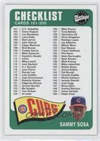 Checklist - Sammy Sosa