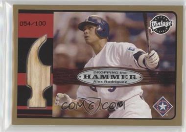 2003 Upper Deck Vintage - Dropping the Hammer - Gold #DH-AR - Alex Rodriguez /100