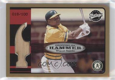 2003 Upper Deck Vintage - Dropping the Hammer - Gold #DH-MT - Miguel Tejada /100