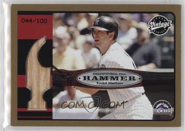 2003 Upper Deck Vintage - Dropping the Hammer - Gold #DH-TH - Todd Helton /100