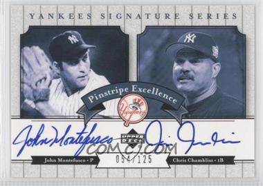2003 Upper Deck Yankees Signature Series - Pinstripe Excellence Autographs #PE-MC - John Montefusco, Chris Chambliss /125