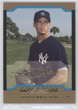 2004 Bowman - [Base] - Gold #269 - First Year - Scott Proctor