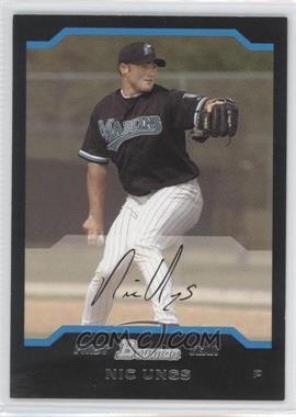 2004 Bowman - [Base] #186 - First Year - Nic Ungs