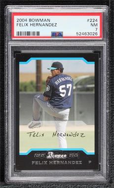 2004 Bowman - [Base] #224 - First Year - Felix Hernandez [PSA 7 NM]