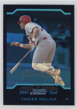 2004 Bowman Chrome - [Base] - Blue Refractor #301 - First Year - Yadier Molina /290