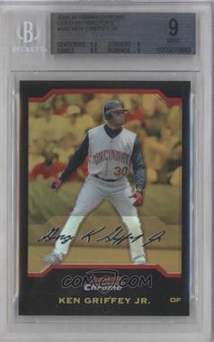 2004 Bowman Chrome - [Base] - Gold Refractor #131 - Ken Griffey Jr. /50 [BGS 9 MINT]