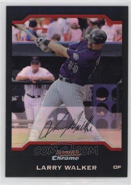 2004 Bowman Chrome - [Base] - Refractor #2 - Larry Walker [EX to NM]
