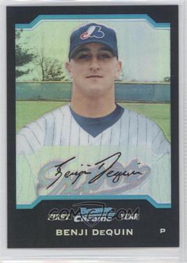 2004 Bowman Chrome - [Base] - Refractor #295 - First Year - Benji Dequin