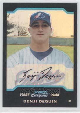 2004 Bowman Chrome - [Base] - Refractor #295 - First Year - Benji Dequin