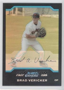 2004 Bowman Chrome - [Base] - Refractor #327 - First Year - Brad Vericker