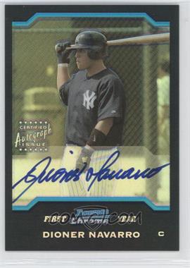 2004 Bowman Chrome - [Base] - Refractor #334 - First Year Autograph - Dioner Navarro