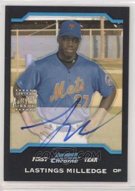 2004 Bowman Chrome - [Base] - Refractor #343 - First Year Autograph - Lastings Milledge