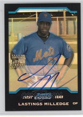 2004 Bowman Chrome - [Base] - Refractor #343 - First Year Autograph - Lastings Milledge