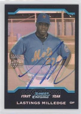 2004 Bowman Chrome - [Base] - Refractor #343 - First Year Autograph - Lastings Milledge