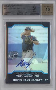 2004 Bowman Chrome - [Base] - Refractor #347 - First Year Autograph - Kevin Kouzmanoff [BGS 9 MINT]