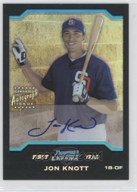 2004 Bowman Chrome - [Base] - Refractor #350 - First Year Autograph - Jon Knott