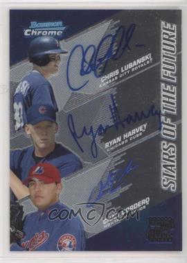 2004 Bowman Chrome - Stars of the Future Autographs #SOF-LHC - Chad Cordero, Chris Lubanski, Ryan Harvey