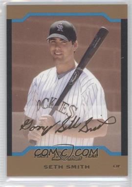 2004 Bowman Draft Picks & Prospects - [Base] - Gold #BDP74 - Seth Smith