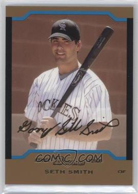 2004 Bowman Draft Picks & Prospects - [Base] - Gold #BDP74 - Seth Smith