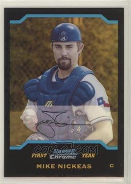 2004 Bowman Draft Picks & Prospects - Chrome - Gold Refractor #BDP61 - Mike Nickeas /50