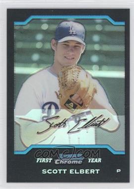 2004 Bowman Draft Picks & Prospects - Chrome - Refractor #BDP63 - Scott Elbert