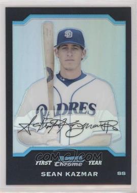 2004 Bowman Draft Picks & Prospects - Chrome - Refractor #BDP84 - Sean Kazmar