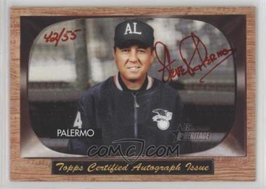 2004 Bowman Heritage - Signs of Authority - Red Ink #SA-SP - Steve Palermo /55
