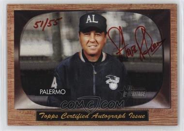 2004 Bowman Heritage - Signs of Authority - Red Ink #SA-SP - Steve Palermo /55