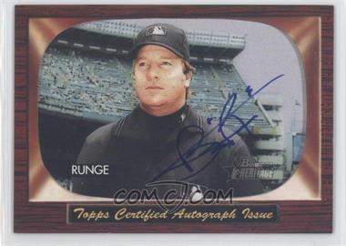 2004 Bowman Heritage - Signs of Authority #SA-BR - Brian Runge