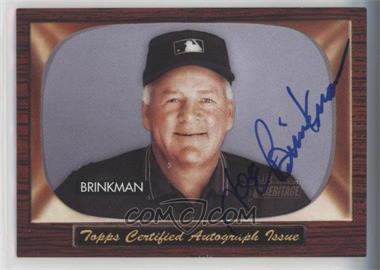 2004 Bowman Heritage - Signs of Authority #SA-JB - Joe Brinkman