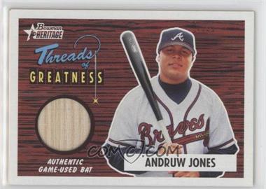 2004 Bowman Heritage - Threads of Greatness #TG-AJ - Andruw Jones