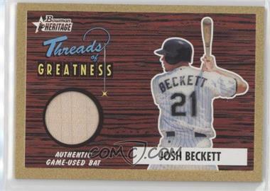 2004 Bowman Heritage - Threads of Greatness #TG-JPB2 - Josh Beckett