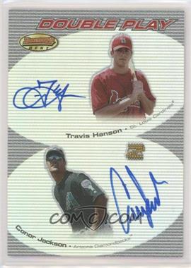 2004 Bowman's Best - Double Play Autographs #DPA-HJ - Conor Jackson, Travis Hanson