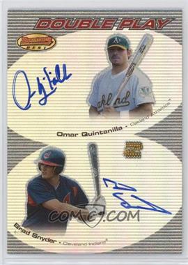 2004 Bowman's Best - Double Play Autographs #DPA-QS - Omar Quintanilla, Brad Snyder