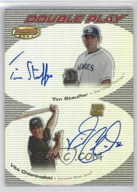 2004 Bowman's Best - Double Play Autographs #DPA-SC - Tim Stauffer, Vito Chiaravalloti