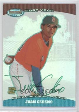 2004 Bowman's Best - First Year Autographs - Green #BB-JC - Juan Cedeno