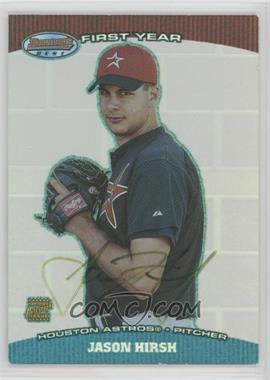 2004 Bowman's Best - First Year Autographs - Green #BB-JH - Jason Hirsh