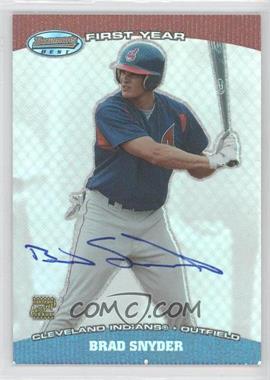 2004 Bowman's Best - First Year Autographs #BB-BMS - Brad Snyder