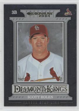 2004 Donruss - [Base] - Stat Line Career #11 - Diamond Kings - Scott Rolen /264