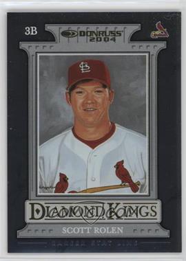 2004 Donruss - [Base] - Stat Line Career #11 - Diamond Kings - Scott Rolen /264